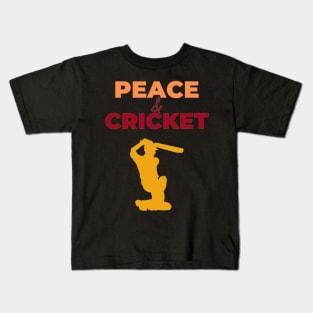 Peace & Cricket - International day of Peace Kids T-Shirt